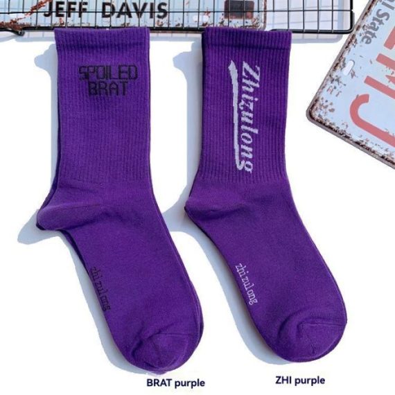 CLEAN PURPLE SOCKS | Womens/Mens Footwear Accessories Footwear