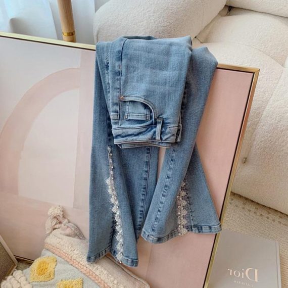 STUDDED LA FLARE | Denim Clothing Denim