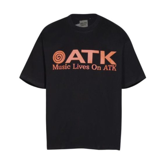 MUSIC LIVES ON ATK | Short Sleeve Clothing BLACK